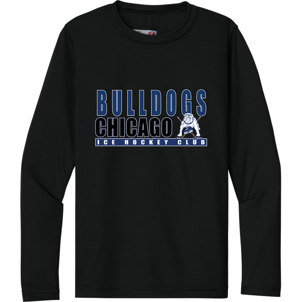 Chicago Bulldogs Youth Cooling Performance Long Sleeve Tee