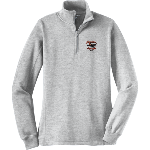 Biggby Bombers Ladies 1/4-Zip Sweatshirt